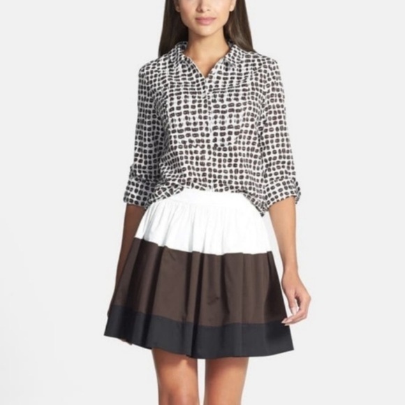 NWT Kate Spade New York Coreen Colorblock Skirt 10​​​​​ - Picture 11 of 12
